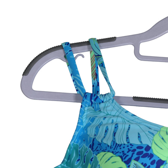 NEW Sunsets Bikini Womens Size 32G Taylor Bralette Wild Palms Blue Underwire NWT - Picture 3 of 8